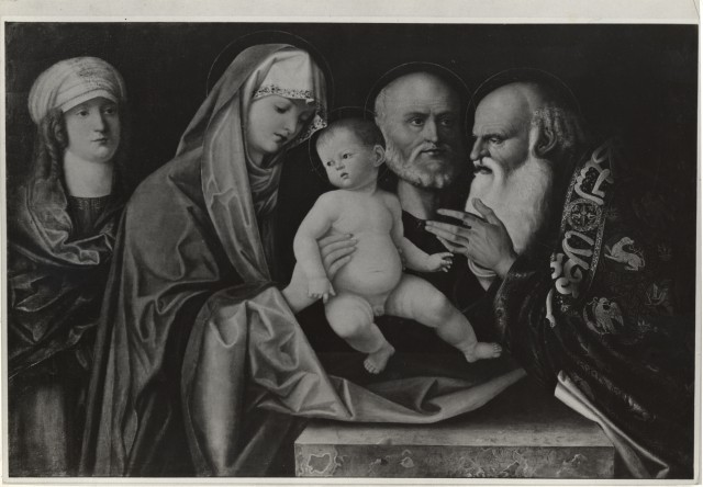 Van Diemen-Lilienfeld Galleries — Bellini Giovanni (Giambellino) - bottega - sec. XVI - Presentazione di Gesù al Tempio — insieme